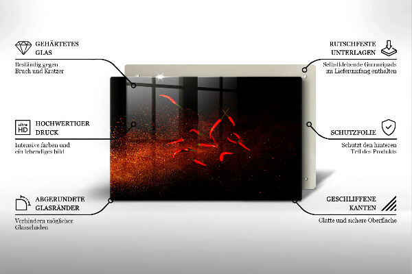 Protezione piano induzione Peperoncini piccanti