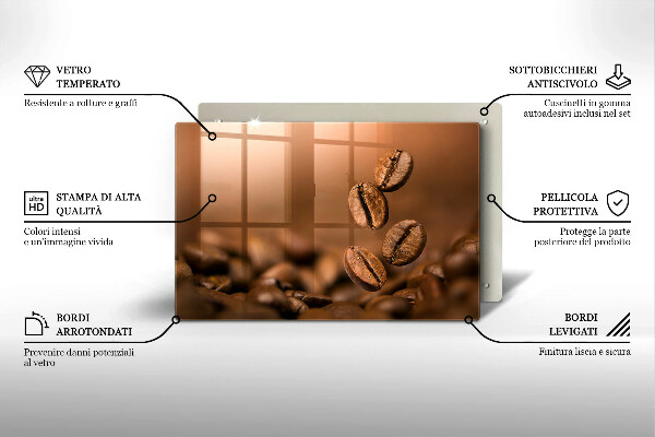 Protezione piano induzione Chicchi di caffè