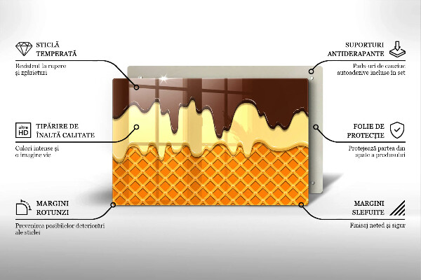 Protezione piano induzione Illustrazione del cono gelato