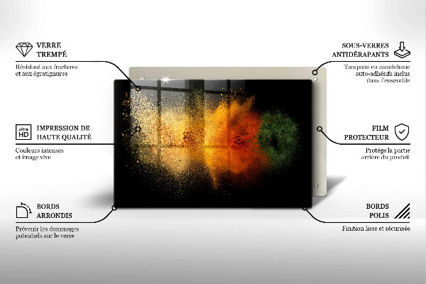 Protezione piano cottura Spezie colorate
