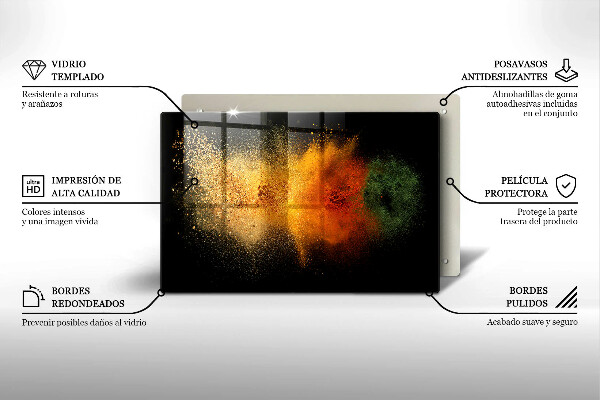 Protezione piano cottura Spezie colorate