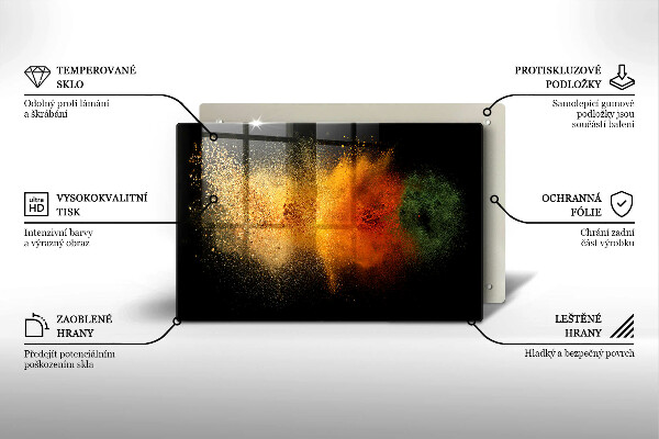 Protezione piano cottura Spezie colorate