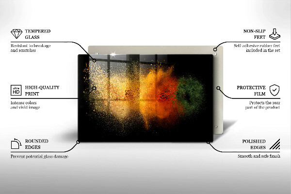 Protezione piano cottura Spezie colorate