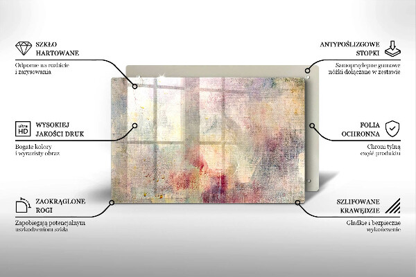 Copri cucina in vetro Fondo di struttura della vernice