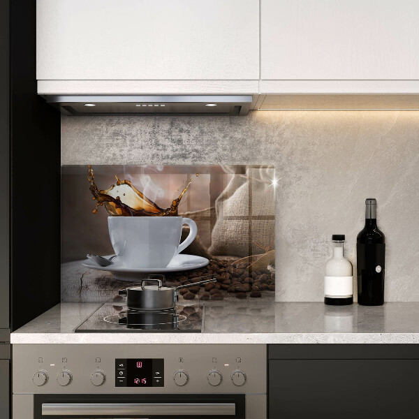 Copri piano cottura Tazza e chicchi di caffè