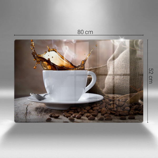 Copri piano cottura Tazza e chicchi di caffè