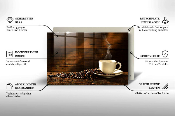 Copri piano cottura Tazzina da caffè in legno