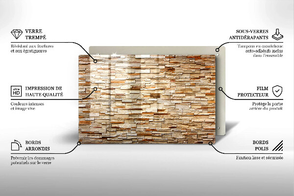 Copri piano cottura Texture di pietre decorative