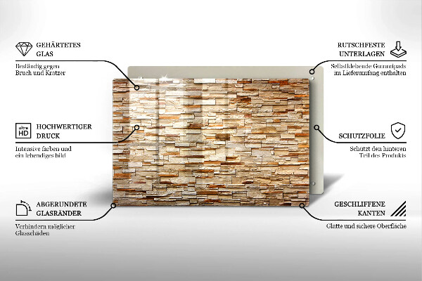 Copri piano cottura Texture di pietre decorative