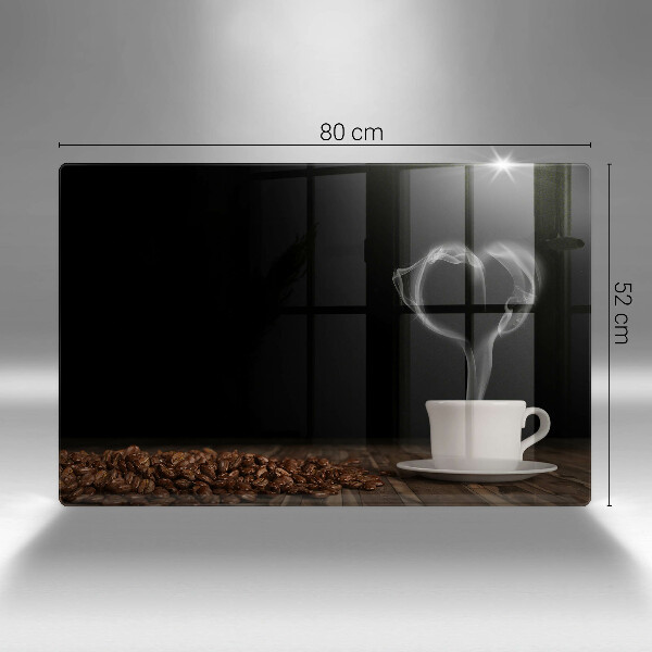 Copri piano cottura Cuore della tazza di caffè