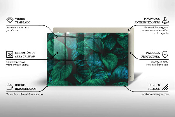 Protezione piano cottura Foglie della giungla