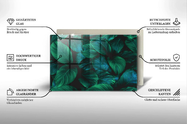 Protezione piano cottura Foglie della giungla