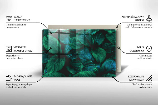 Protezione piano cottura Foglie della giungla