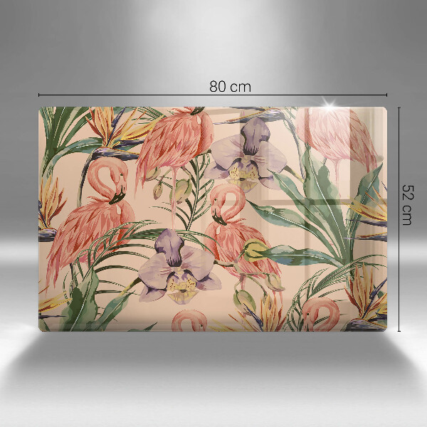 Protezione piano induzione Illustrazione dei fenicotteri