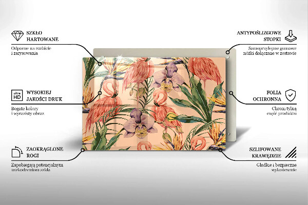 Protezione piano induzione Illustrazione dei fenicotteri