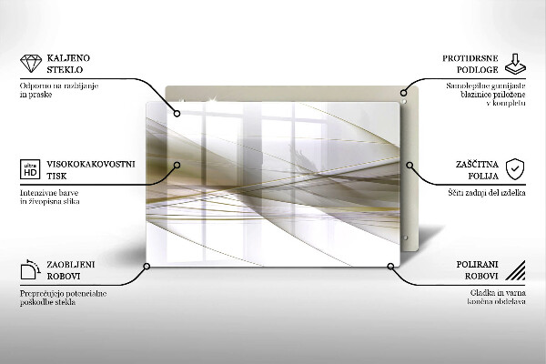 Copri piano cottura Disegno di linee astratte