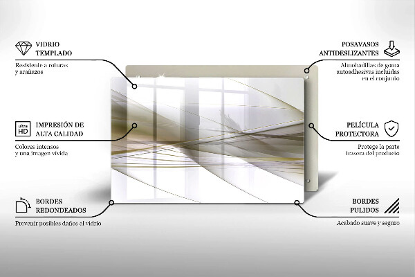 Copri piano cottura Disegno di linee astratte