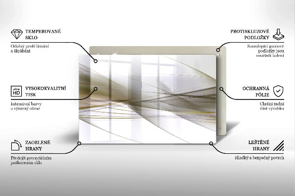 Copri piano cottura Disegno di linee astratte
