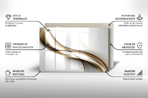 Copri piano cottura Astrazione di linee morbide