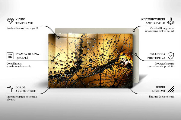 Copri piano cottura Rugiada e denti di leone