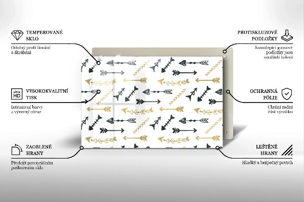 Copri piano cottura Modello di frecce Boho