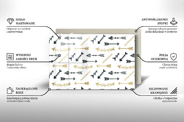 Copri piano cottura Modello di frecce Boho