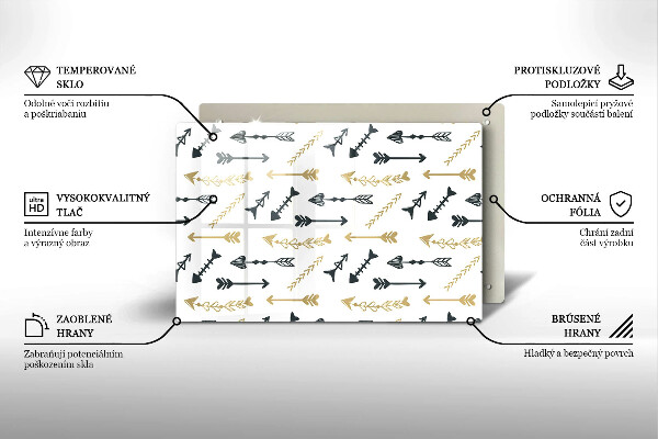 Copri piano cottura Modello di frecce Boho