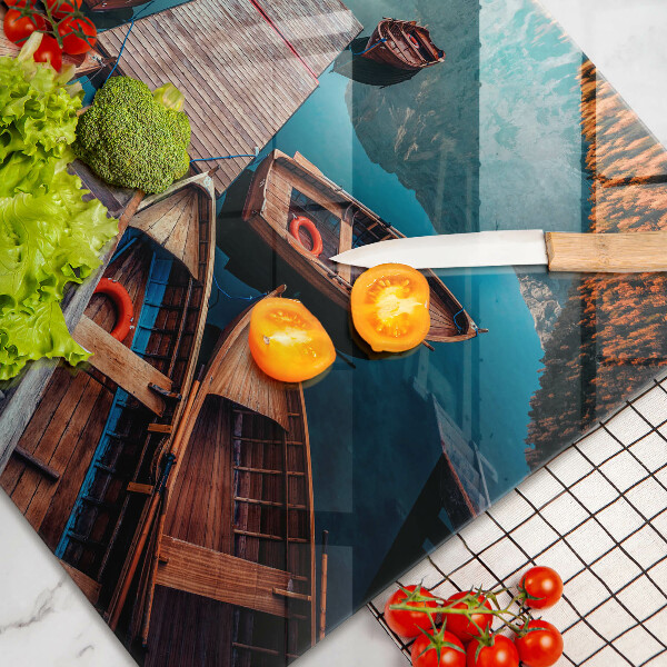 Copri piano cottura Barche sul lago