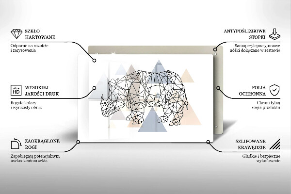 Copri piano cottura Rinoceronte di linea artistica