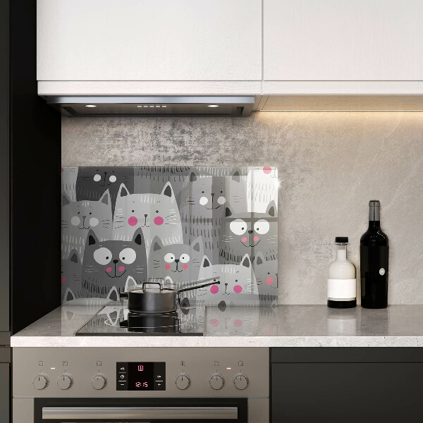 Copri piano cottura Illustrazione dei gatti