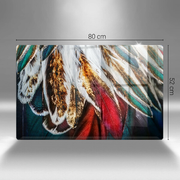 Copri piano cottura Piume di uccelli boho