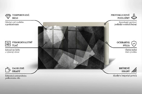 Copri piano cottura Astrazione geometrica
