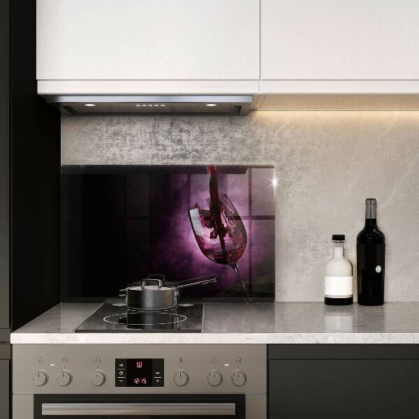 Copri piano cottura Un bicchiere di vino