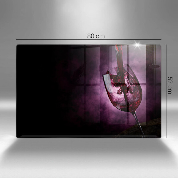 Copri piano cottura Un bicchiere di vino