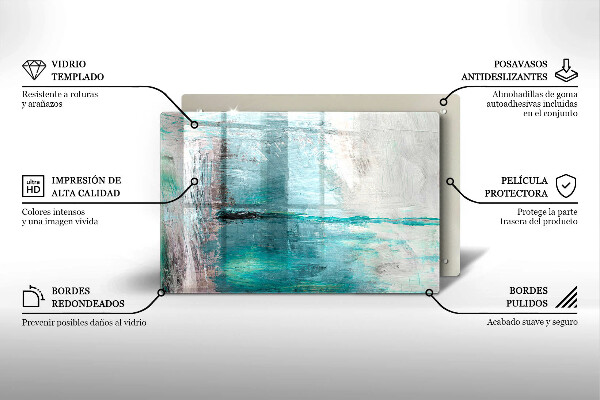 Copri piano cottura Dipinga lo sfondo di astrazione