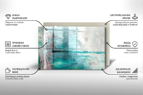 Copri piano cottura Dipinga lo sfondo di astrazione