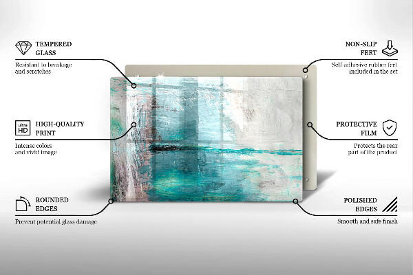 Copri piano cottura Dipinga lo sfondo di astrazione