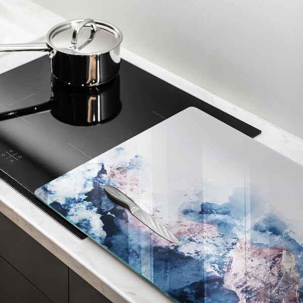 Copri piano cottura Montagne dipinte astratte