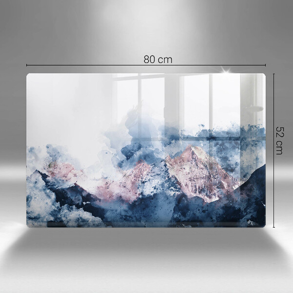 Copri piano cottura Montagne dipinte astratte