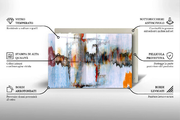 Copri piano cottura Pitture astratte