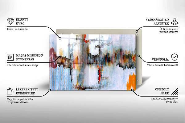 Copri piano cottura Pitture astratte
