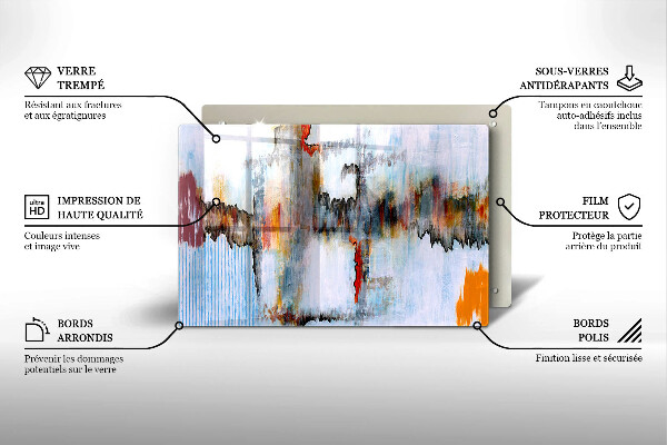 Copri piano cottura Pitture astratte