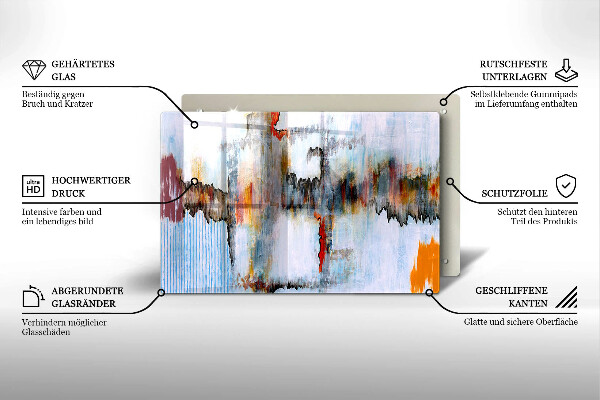 Copri piano cottura Pitture astratte