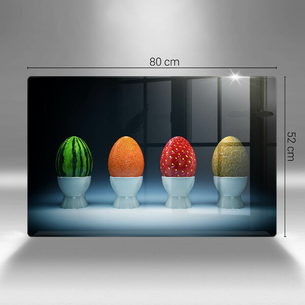 Copri piano cottura Uova di frutta astratte