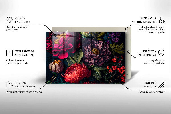 Copri piano cottura Bellissimi fiori