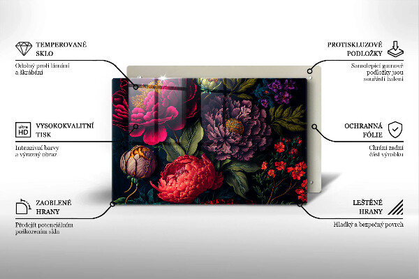 Copri piano cottura Bellissimi fiori