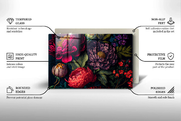 Copri piano cottura Bellissimi fiori