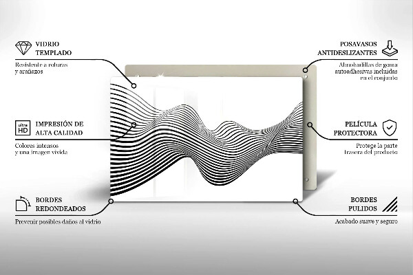 Copri piano cottura Astrazione lineare