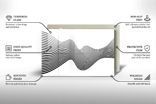 Copri piano cottura Astrazione lineare