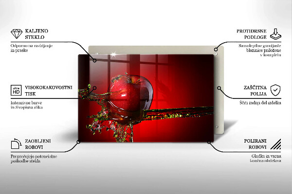 Copri piano cottura Frutta di mela in acqua